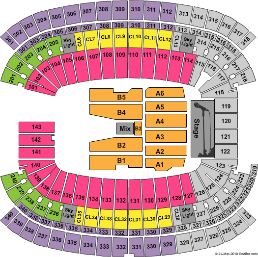 Gillette Stadium The Eagles Seating Chart